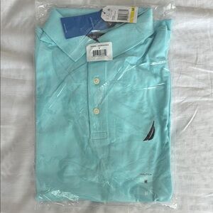 Nautica Blue Polo Shirt Signature Style